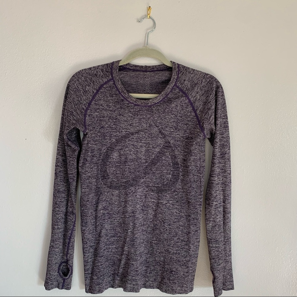 Purple athletic long sleeve